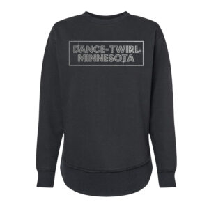 Dance Twirl Minnesota LAT Women’s Weekend Fleece Crewneck Sweatshirt-Black