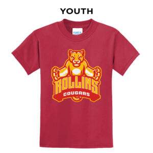 Edna Rollins Youth Short Sleeve Tee-Red