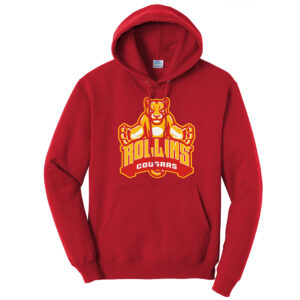 Edna Rollins Unisex Fleece Hooded Sweatshirt-Red