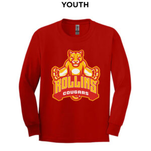 Edna Rollins Youth Cotton Long Sleeve Tee-Red
