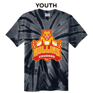 Edna Rollins Youth Short Sleeve Tie Dye Tee-Black