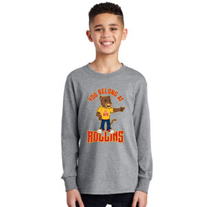 Edna Rollins Youth Cotton Long Sleeve Tee-Athletic Heather