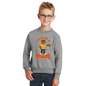 Edna Rollins Youth Fleece Crewneck Sweatshirt-Athletic Heather