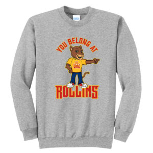 Edna Rollins Unisex Fleece Crewneck Sweatshirt-Athletic Heather
