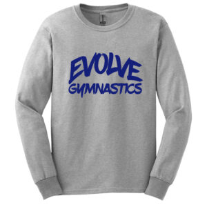 Evolve Unisex Cotton Long Sleeve Tee-Ash