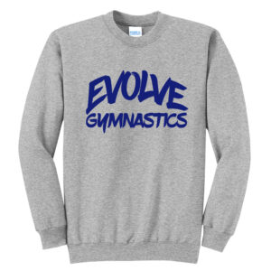 Evolve Unisex Basic Crewneck Sweatshirt-Athletic Heather