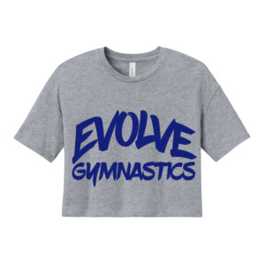 Evolve BELLA CANVAS Women’s Jersey Crop Tee-Athletic Heather