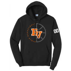 EV Girls BB Team Unisex Fleece Hooded Sweatshirt-Black