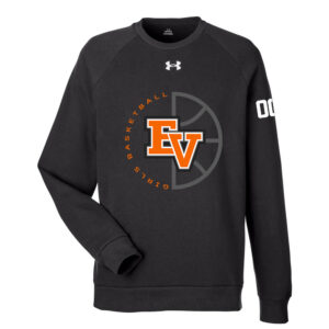 EV Girls BB Team Under Armour UA Rival Fleece Crewneck Sweatshirt Adult-Black