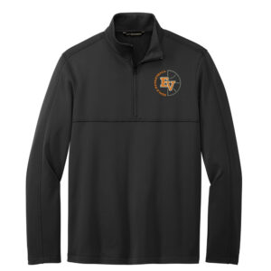 EV Girls BB Team Port Authority Men Smooth Fleece 1/4-Zip-Deep Black