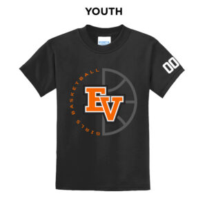 EV Girls BB Team Youth Short Sleeve Tee-Black