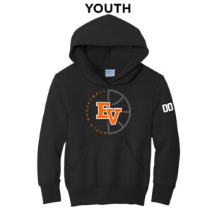 EV Girls BB Team Youth Hooded Sweatshirt-Black