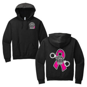Fulton Breast Cancer Unisex Fleece Hooded Sweatshirt-Black