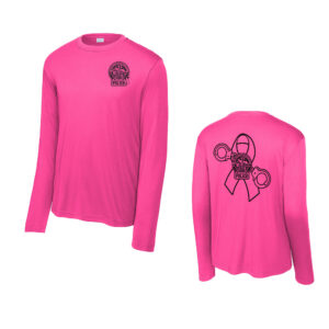Fulton Breast Cancer Sport-Tek Men Long Sleeve Competitor Tee-Neon Pink