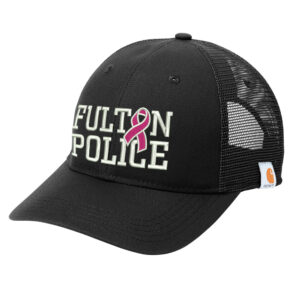 Fulton Breast Cancer Carhartt Rugged Professional Series Cap-Black