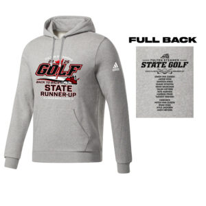 Fulton Golf Adidas Fleece Hooded Sweatshirt- MedGrey Heather