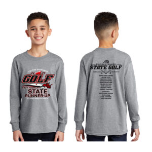 Fulton Golf Youth Cotton Long Sleeve Tee-Athletic Heather