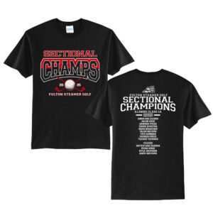 Fulton Sectional Champs Golf Unisex Basic Short Sleeve Tee-Black