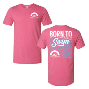 Great River Aquatics Unisex Prmeium Short Sleeve Tee-Heather Charity Pink