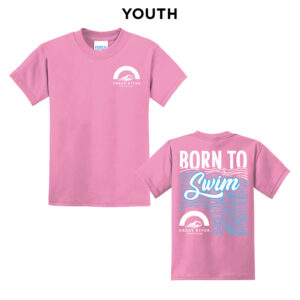 Great River Aquatics Youth Short Sleeve Tee-Candy Pink