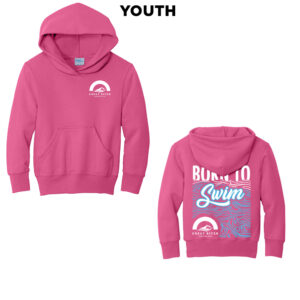 Great River Aquatics Youth Fleece Hooded Sweatshirt-Sangria