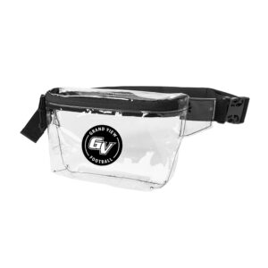 GV Football Port Authority Clear Hip Pack-Clear/ Black PATCH DESIGN
