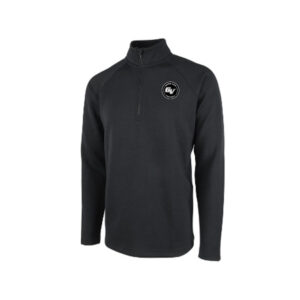 GV Football Charles River Men’s Seaport 1/4 zip- Black PATCH DESIGN