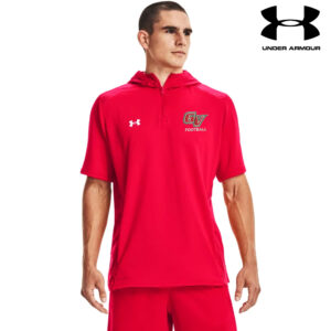 GV Football Under Armour Men’s UA Command Short Sleeve Hoodie-Red (S-XL)