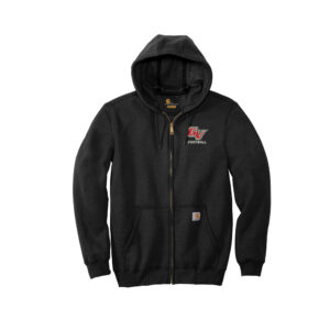 GV Football Carhartt Men Midweight Hooded Zip-Front Sweatshirt-Black