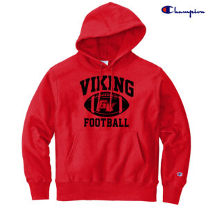 GV Football Champion Adult Reverse Weave Pullover Hoody 12oz-Scarlet