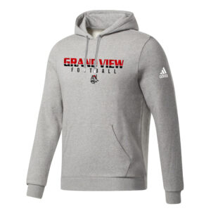 GV Football Adidas Fleece Hooded Sweatshirt- MedGrey Heather
