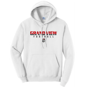 GV Football Unisex Fleece Hooded Sweatshirt-White