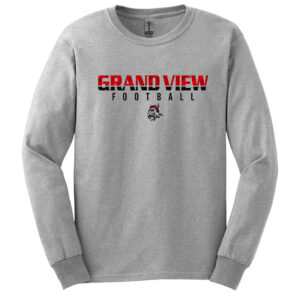 GV Football Unisex Cotton Long Sleeve Tee-Ash