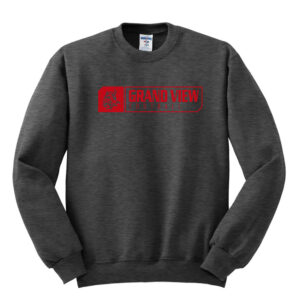 GV Football Unisex Fleece Crewneck Sweatshirt-Black Heather