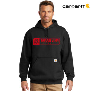 GV Football Carhartt Men Midweight Hooded Sweatshirt-Black