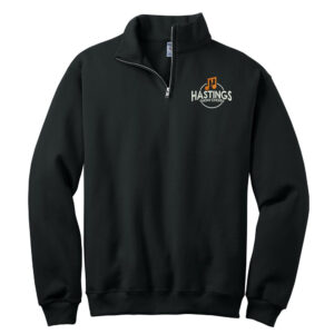 Hastings Show Choir Unisex JERZEES – Nublend Cadet Collar Sweatshirt-Black