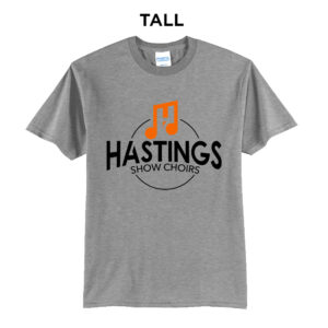 Hastings Show Choir Tall Short Sleeve Tee-Athletic Heather