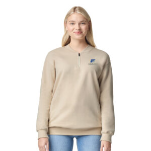 IHMVCU Gildan Softstyle Unisex Midweight Fleece 1/4-Zip-Sand