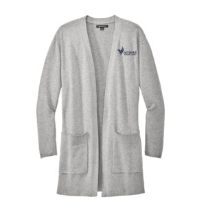Jaybird Mercer and Mettle Women’s Open Front Cardigan Sweater-Gusty Grey