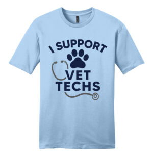 Vet Techs Unisex Premium Short Sleeve Tee-Ice Blue