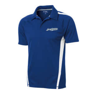 Longfellow Elementary Sport Tek Men PosiCharge Micro Mesh Colorblock Polo-Royal/White
