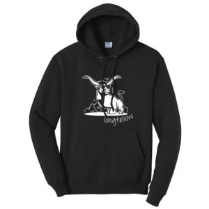 Longfellow Elementary Unisex Fleece Hooded Sweatshirt-Black