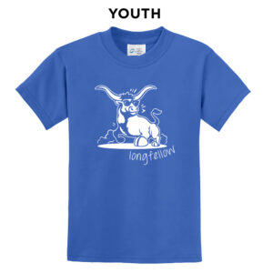 Longfellow Elementary Youth Short Sleeve Tee-Royal