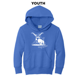 Longfellow Elementary Youth Basic Hooded Sweatshirt-Royal
