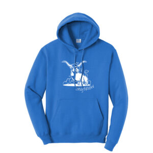 Longfellow Elementary Unisex Fleece Hooded Sweatshirt-Royal