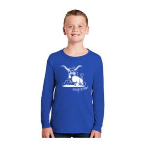 Longfellow Elementary Youth Cotton Long Sleeve Tee-Royal