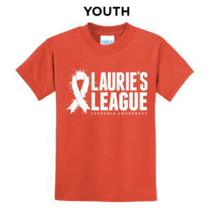 Lauries League Youth Short Sleeve Tee-Orange