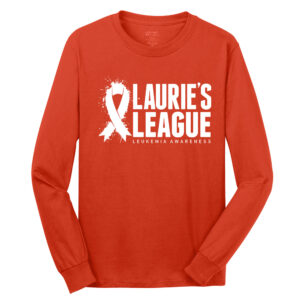 Lauries League Unisex Cotton Long Sleeve Tee-Orange