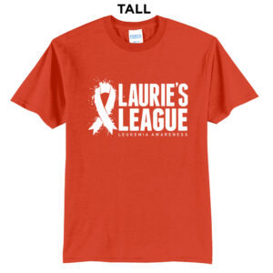 Lauries League Tall Short Sleeve Tee-Orange