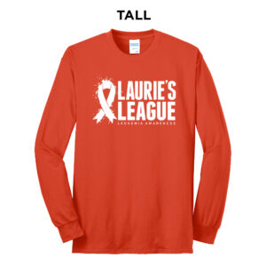 Lauries League Tall Long Sleeve Tee-Orange